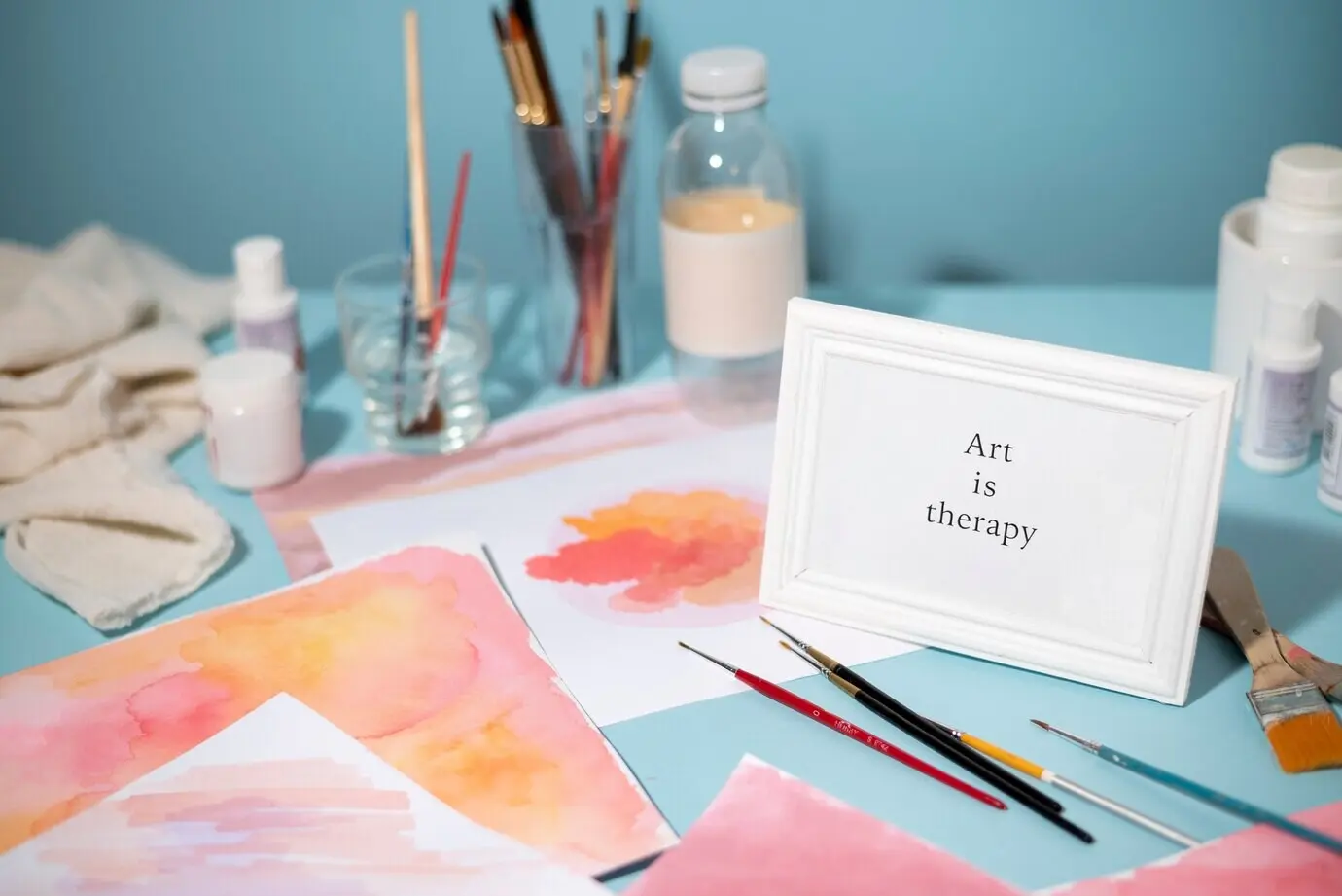 Schöne inspirierende Kunstzitat-Botschaft